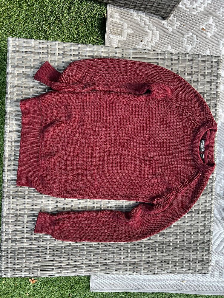 Brave Soul Brave Soul Women's Burgundy Knit Jumper Large product image