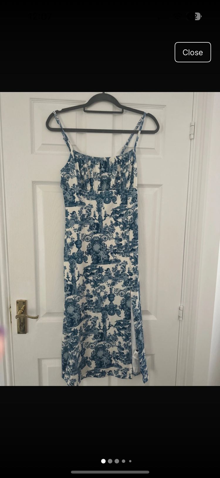 Kimchi Blue blue and white patterned dress product image