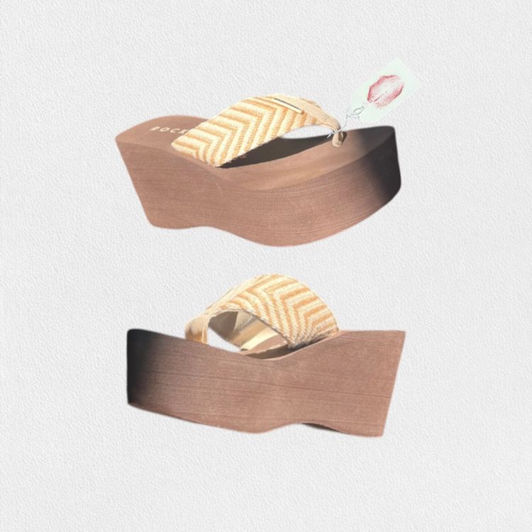 Other deadstock y2k chunky platform flip flops 💋🌼 product image