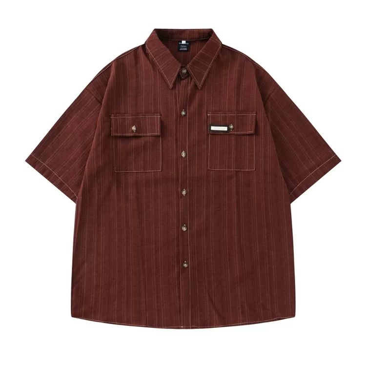 Brown Short Sleeve Shirt image 1