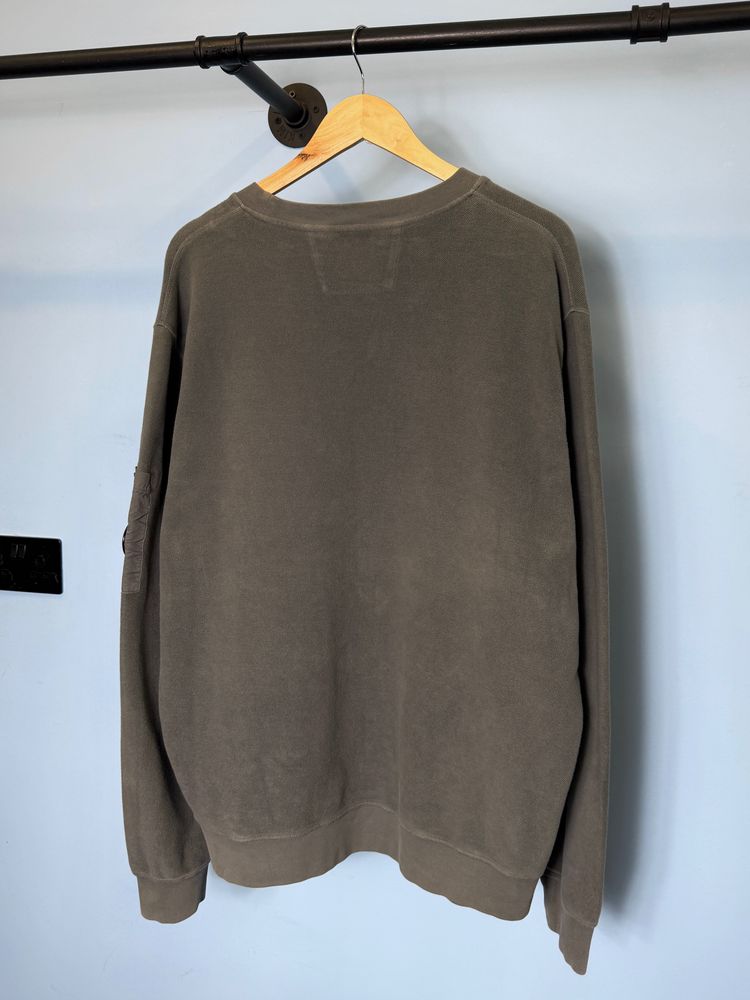 Immagine di XXL C.P. Company Grey Polar Fleece Crewneck Sweatshirt Jumper 3