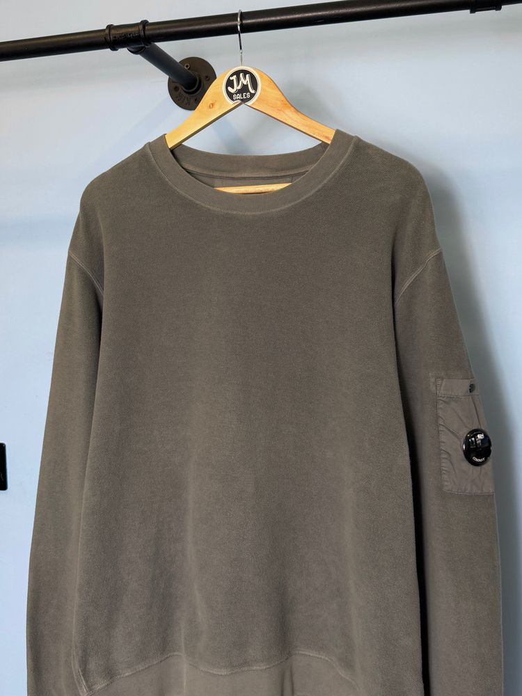 Immagine di XXL C.P. Company Grey Polar Fleece Crewneck Sweatshirt Jumper 2