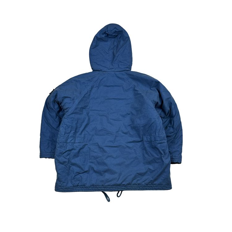 CP Company Vintage 90's Blue Fur Hood Junior Zipped Jacket - Small image 14