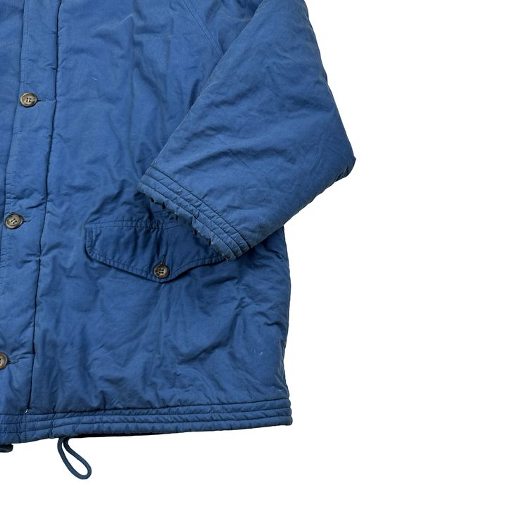 CP Company Vintage 90's Blue Fur Hood Junior Zipped Jacket - Small image 9