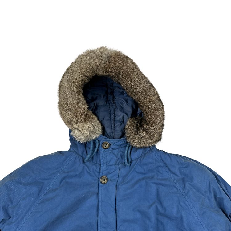 CP Company Vintage 90's Blue Fur Hood Junior Zipped Jacket - Small image 13