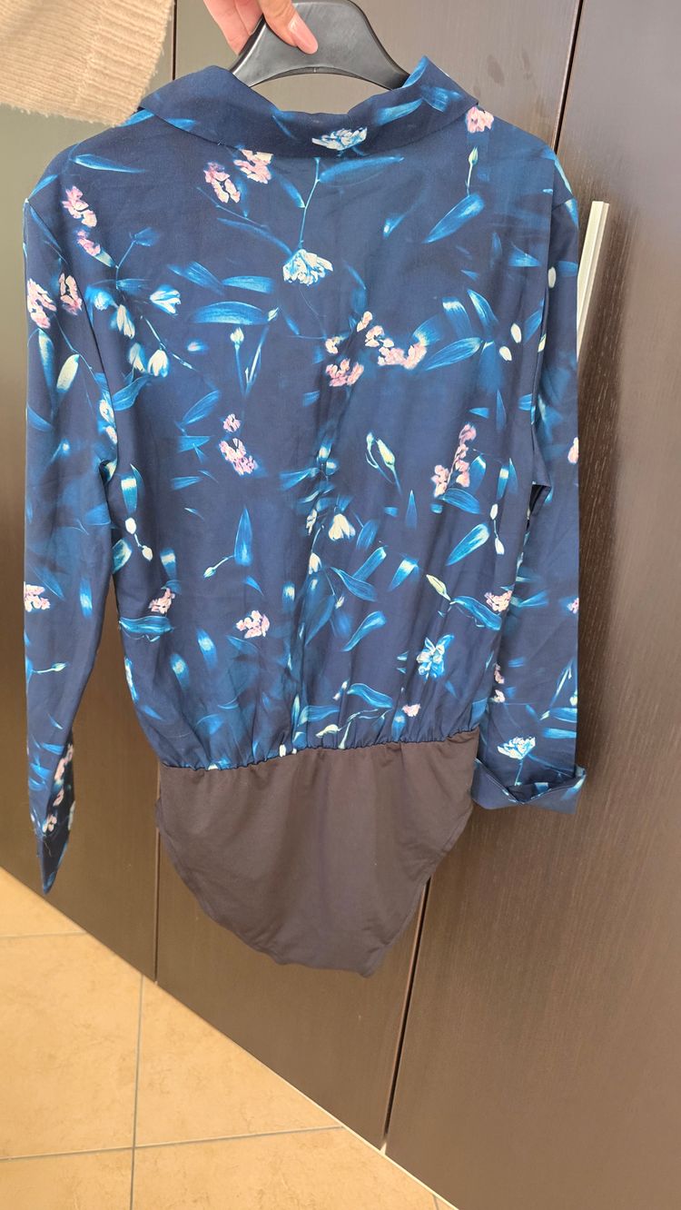 Camicia Body a maniche lunghe floreali imagen 2