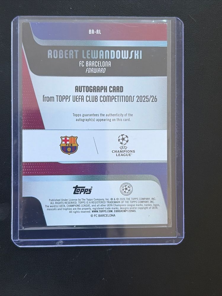 Immagine di 🔥Auto /50 Robert Lewandowski Topps Flagship Gold Foil🔥+Free 8 bit Trading Card 2