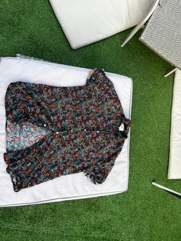 Rebel Rebel Multi Paisley Pattern Button-Up Shirt Large product image