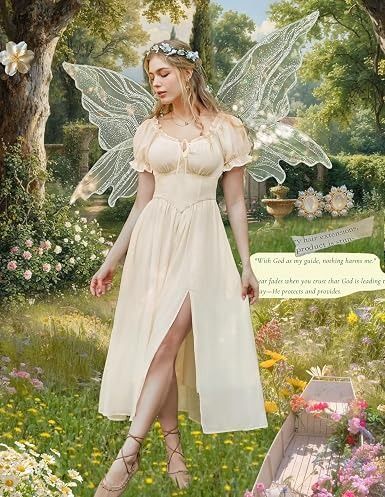 Cream Off-Shoulder Dress obraz 2