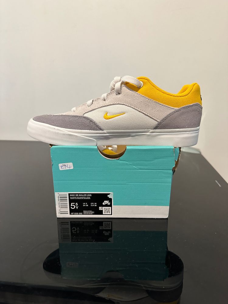 Nike Nike Sb Malden Grey And Yellow Sneakers product image
