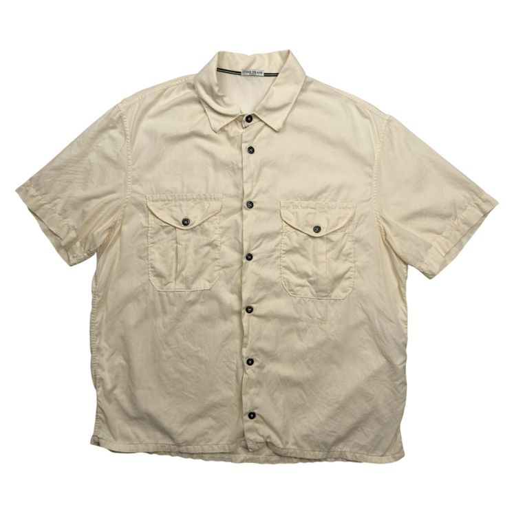 S/S 08 Stone Island Double Pocket Short Sleeve Shirt - Cream