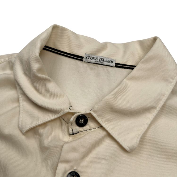 S/S 08 Stone Island Double Pocket Short Sleeve Shirt - Cream imagen 7