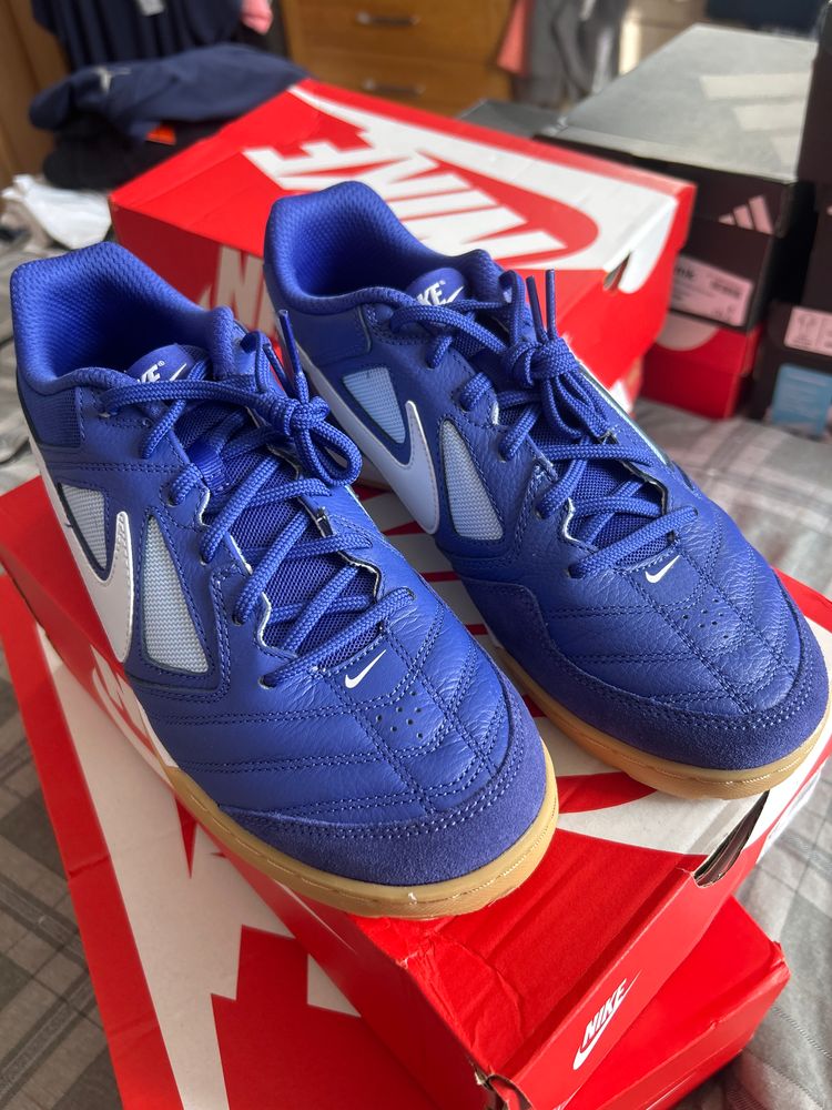 Nike Gato Blue Indoor Soccer Shoes image 1