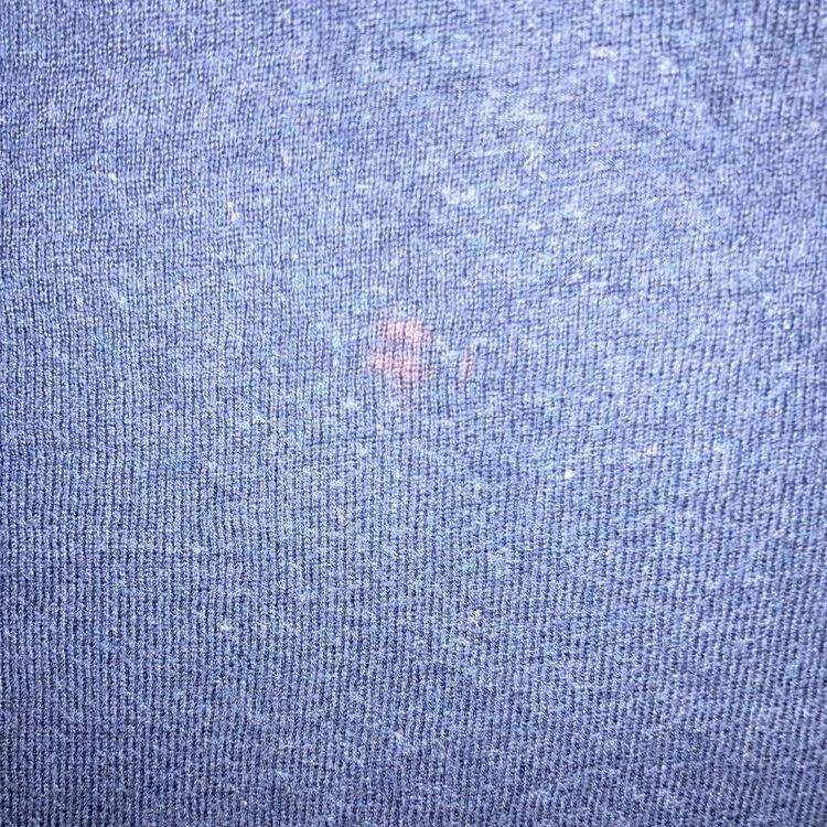 Vintage Calvin Klein jumper navy blue and grey Calvin Klein jumper with grey striped on back image 4
