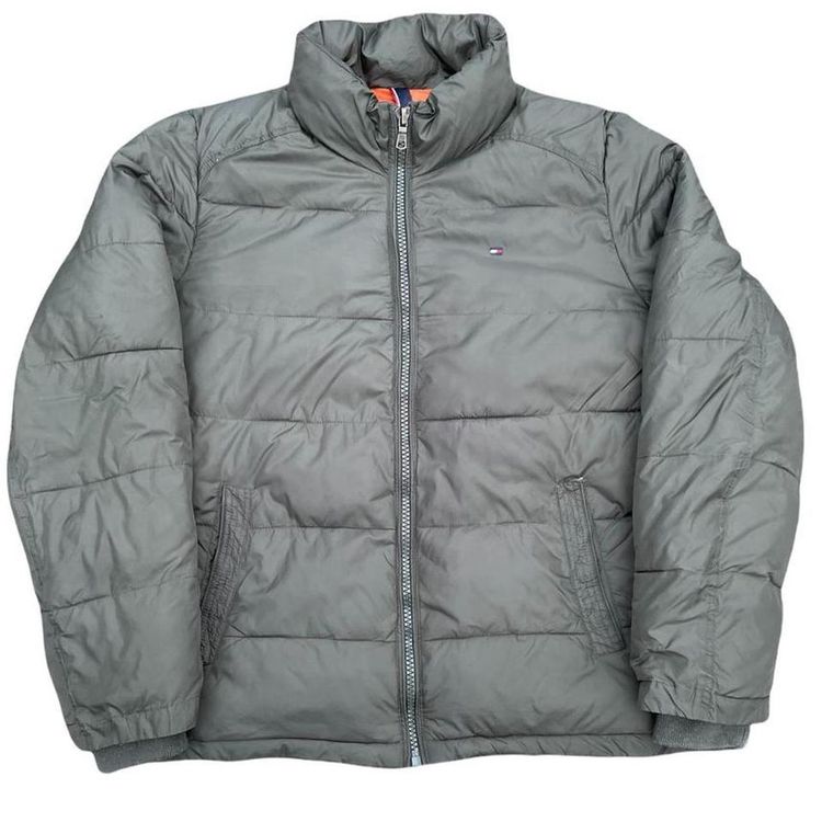 Olive Green Tommy Hilfiger Puffer Jacket image 1