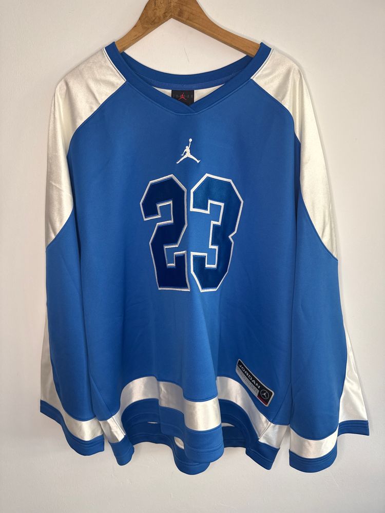Jordan Blue And White Basketball Jersey