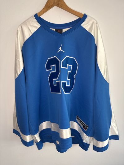 Jordan Blue And White Basketball Jersey