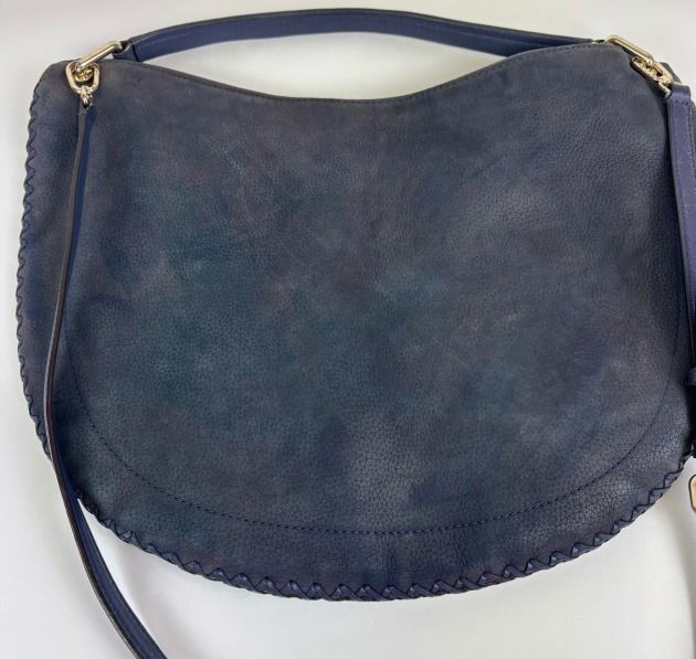 Blue Leather Shoulder Bag image 1