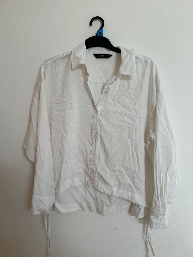 F&F F&F White Button-Up Shirt product image