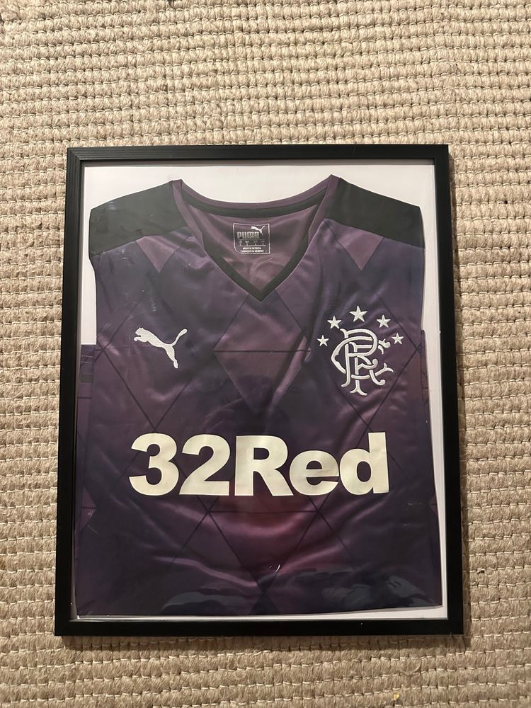 Puma Rangers Football Shirt koszulka jest z autografem kiernan4