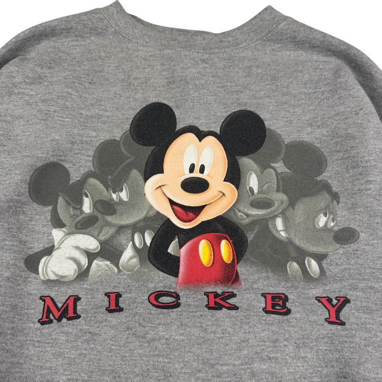 Disney 90's Mickey Mouse Graphic Sweatshirt Grey image 3