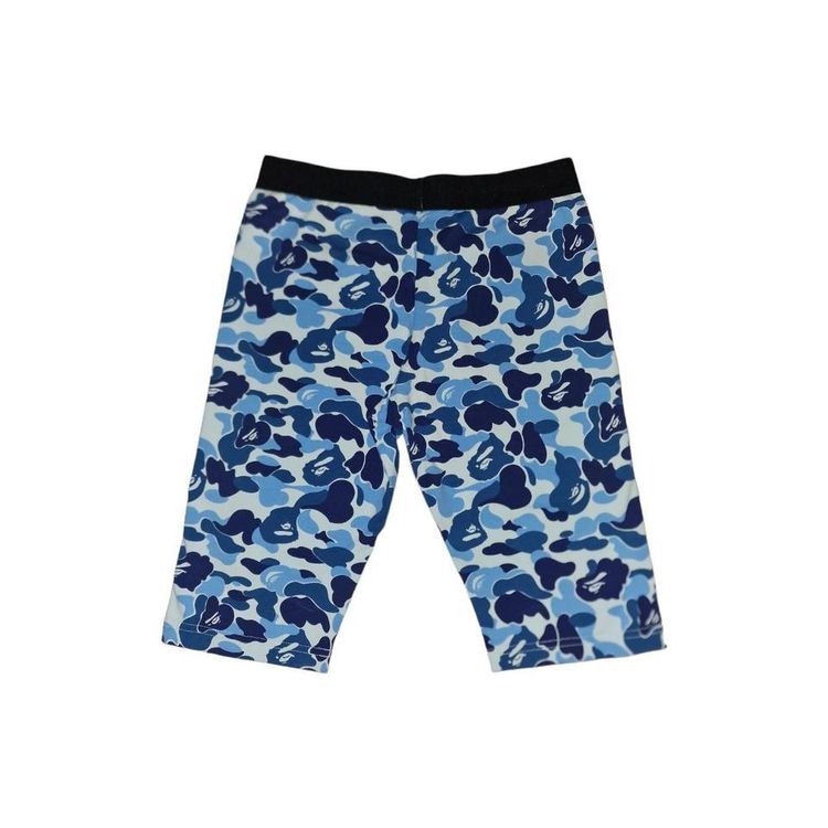 Bape Blue ABC Camo Biker Shorts image 2