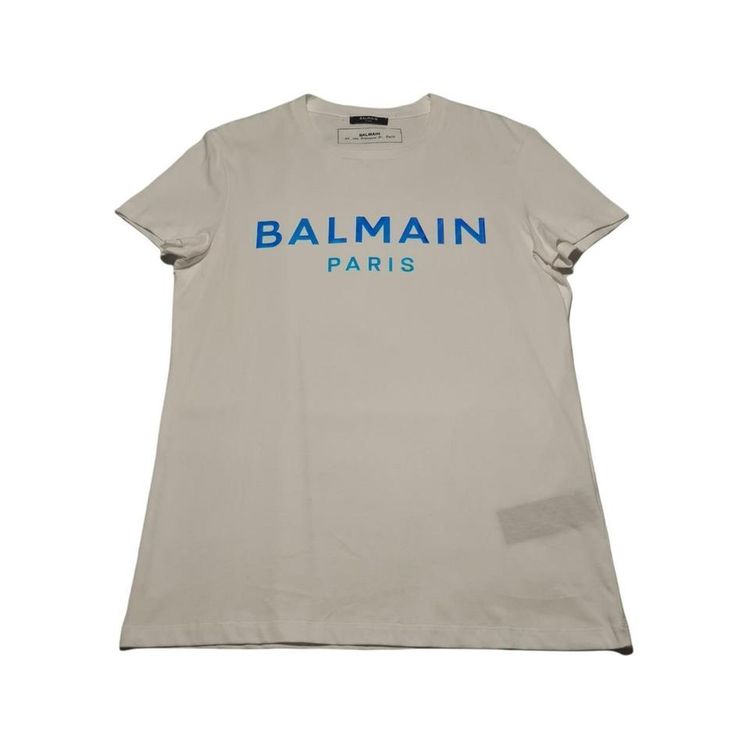 Balmain Holographic logo-print cotton-jersey T-shirt