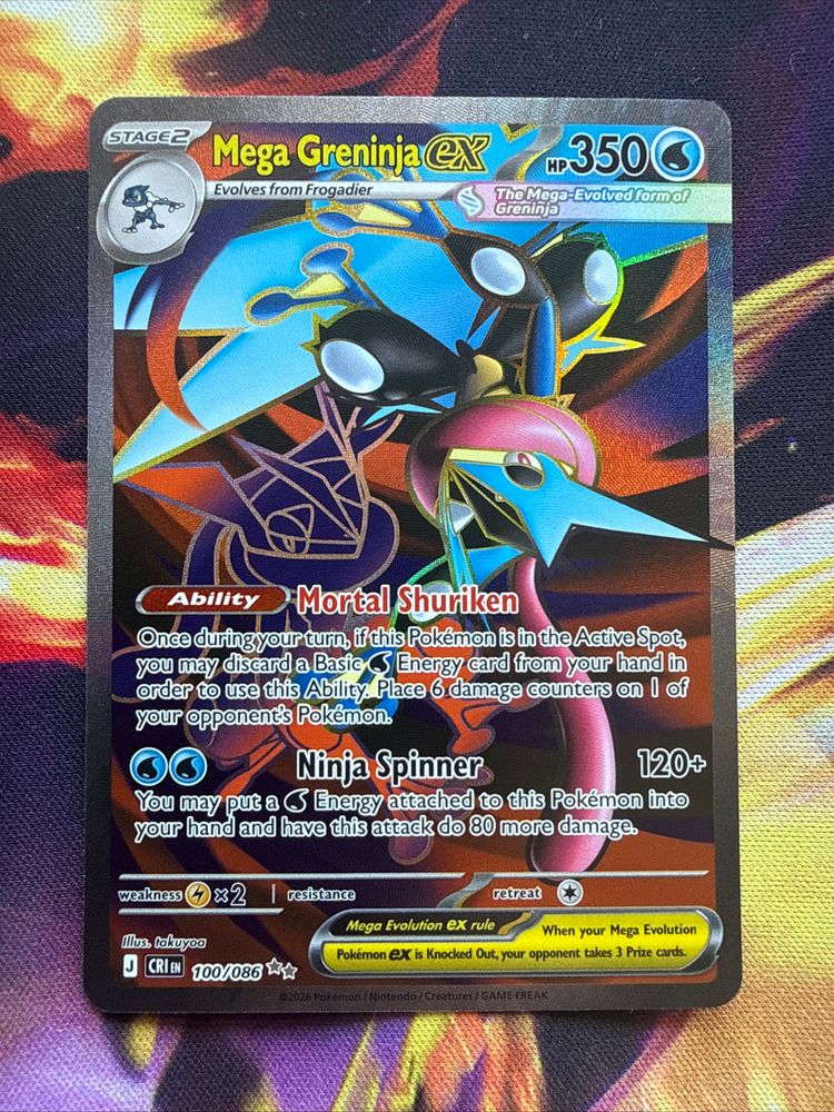 Pokémon Mega Greninja Ex Pokémon Card product image