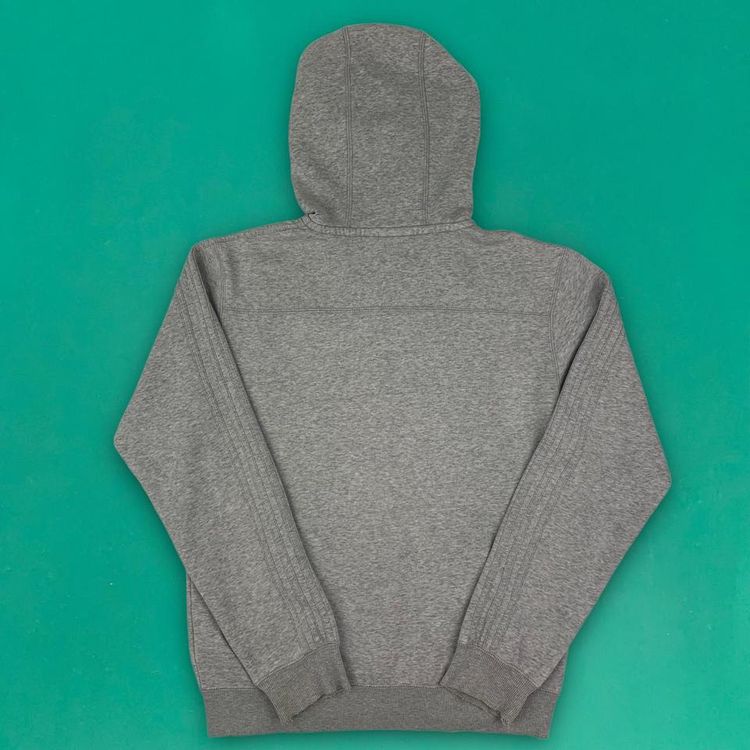 Adidas Originals Full Zip Hoodie Embroidered Trefoil Logo Hooded Grey S 3