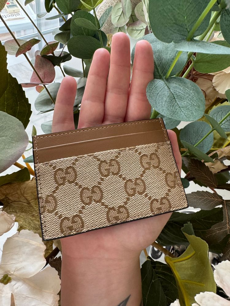 Gucci Card Holder “Light Brown Trim” NO BOX *Authentic* 
