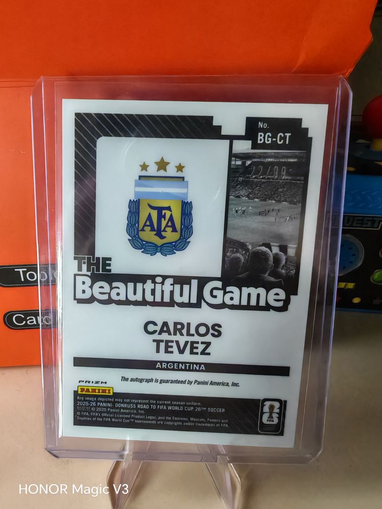 Donruss The Beautiful Game Carlos Tevez Soccer Card 2