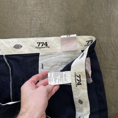 Dickies Trousers 774 Original Fit Workwear Canvas Pants, Navy, Womens 48" 4
