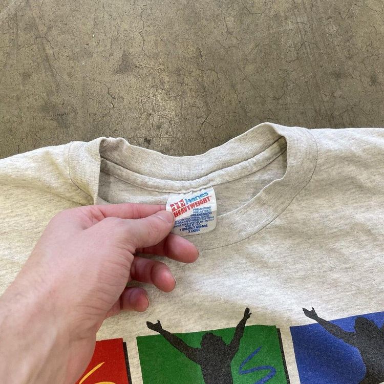 1996 Olympic T-Shirt Hanes USA 90s Vintage Graphic Sports Tee, Grey, Mens XL 3