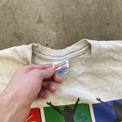 1996 Olympic T-Shirt Hanes USA 90s Vintage Graphic Sports Tee, Grey, Mens XL 3