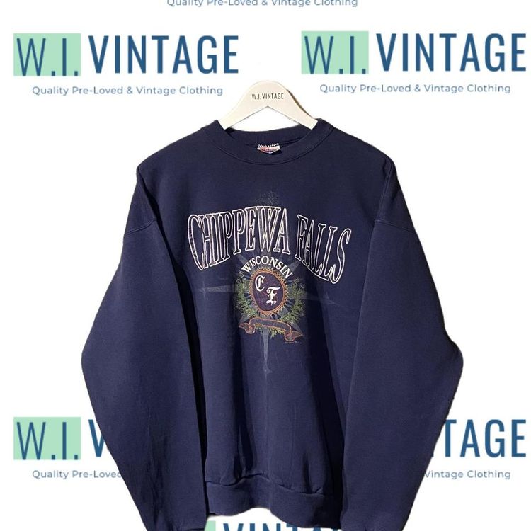 Vintage Hanes Activewear  Chippewa Falls Sweaters 90s Destination sweater. image 1