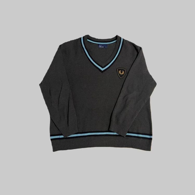 Fred Perry grey V neck Fred Perry jumper product image