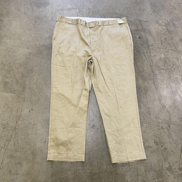 Dickies Trousers 874 Original Fit Carpenter Workwear Pants, Beige, Mens 50x32 2