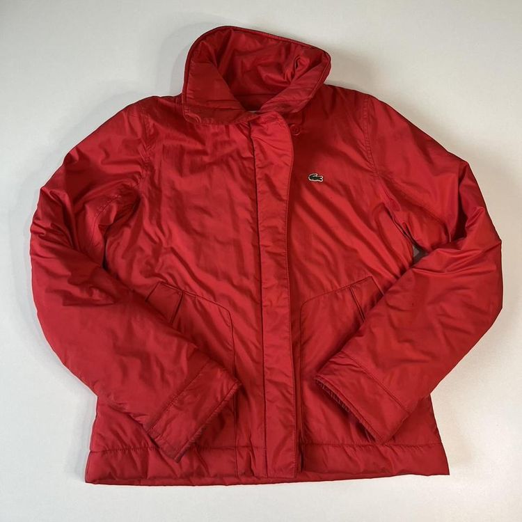 Lacoste Lacoste Red Puffer Coat Womens product image