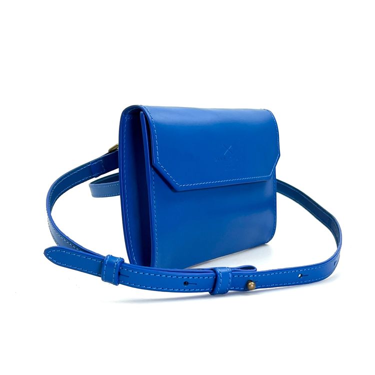 Sobre mini de piel Azul 2
