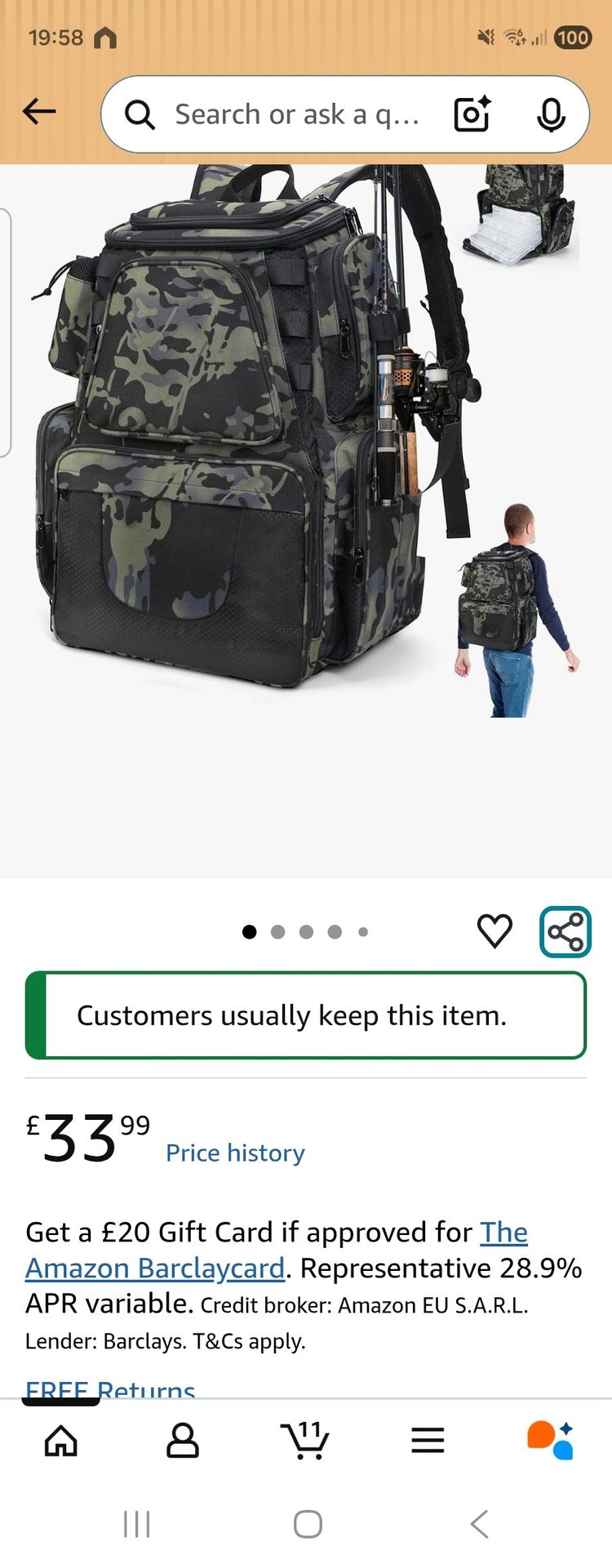 Camouflage Backpack