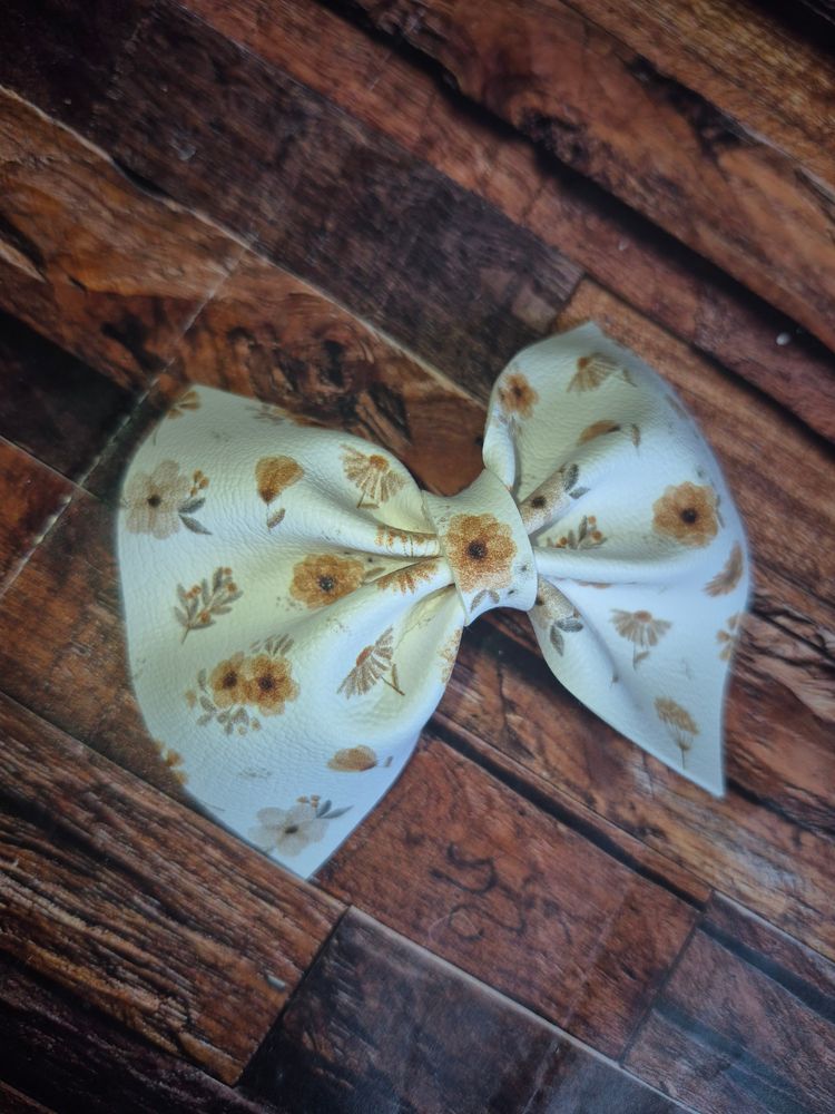 Autumn floral large bow