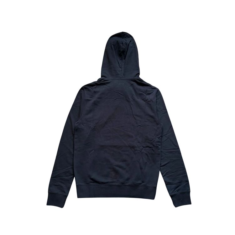 Lanvin Black Embroidered Curb Logo Oversized Hoodie 6