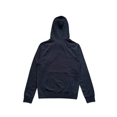 Lanvin Black Embroidered Curb Logo Oversized Hoodie 6