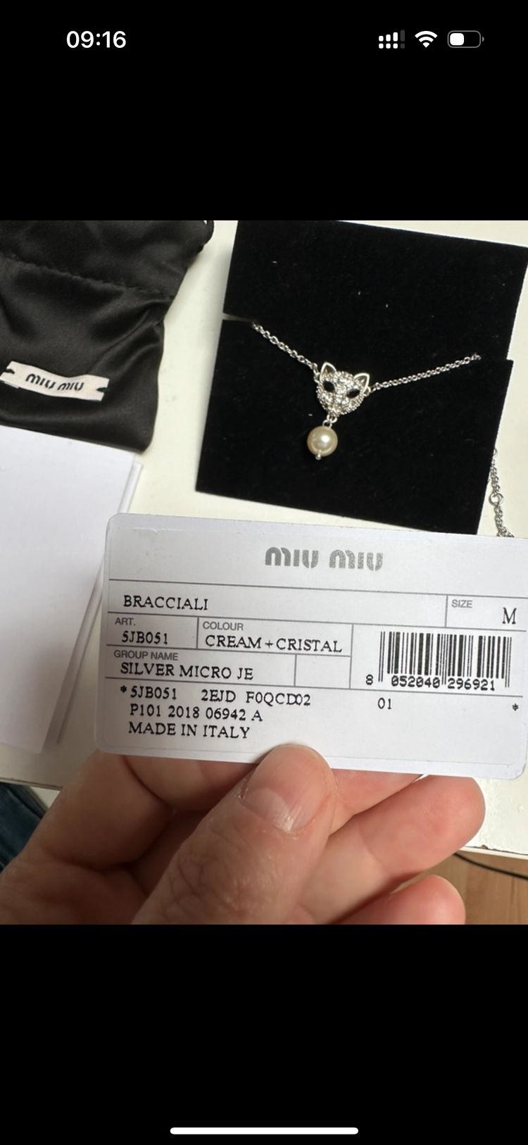Miu Miu 925 Cat Silver Bracelet image 2
