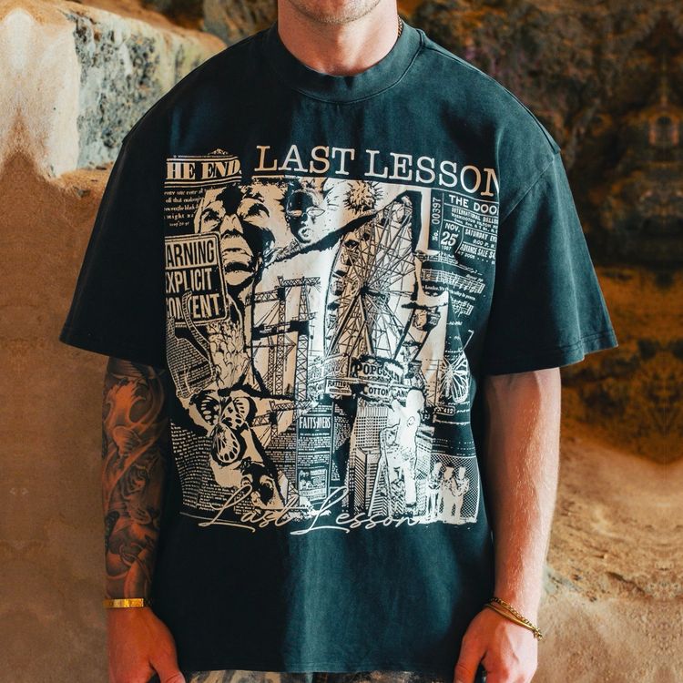 Other LAST LESSON 'WASHED BLACK' THE END T-SHIRT product image