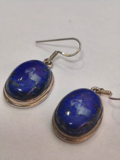 Pendientes plata de LEY 925 -LAPISLAZULI-