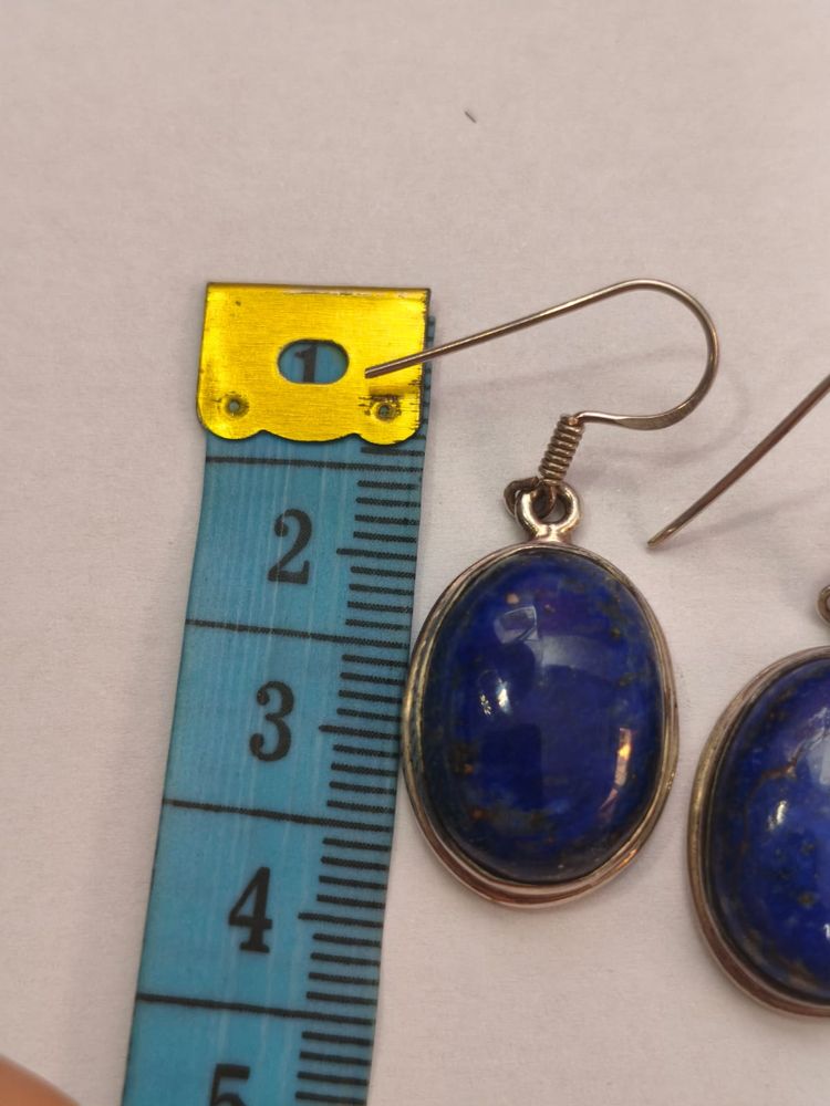 Pendientes plata de LEY 925 -LAPISLAZULI- 3