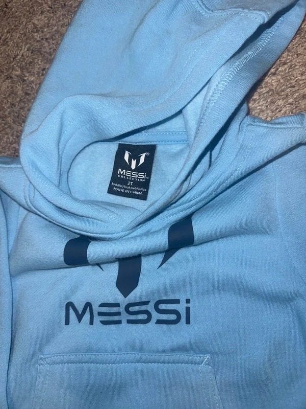 Messi Blue Hoodie image 2