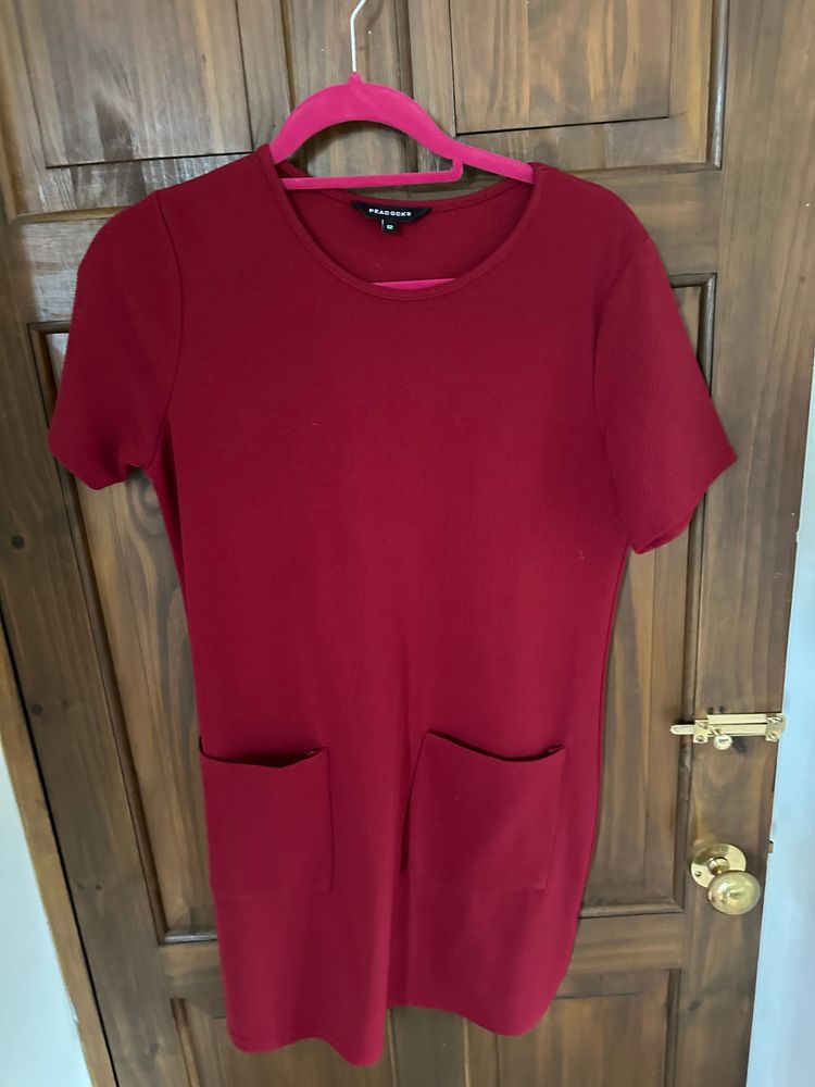 Peacocks Burgundy Dress product image
