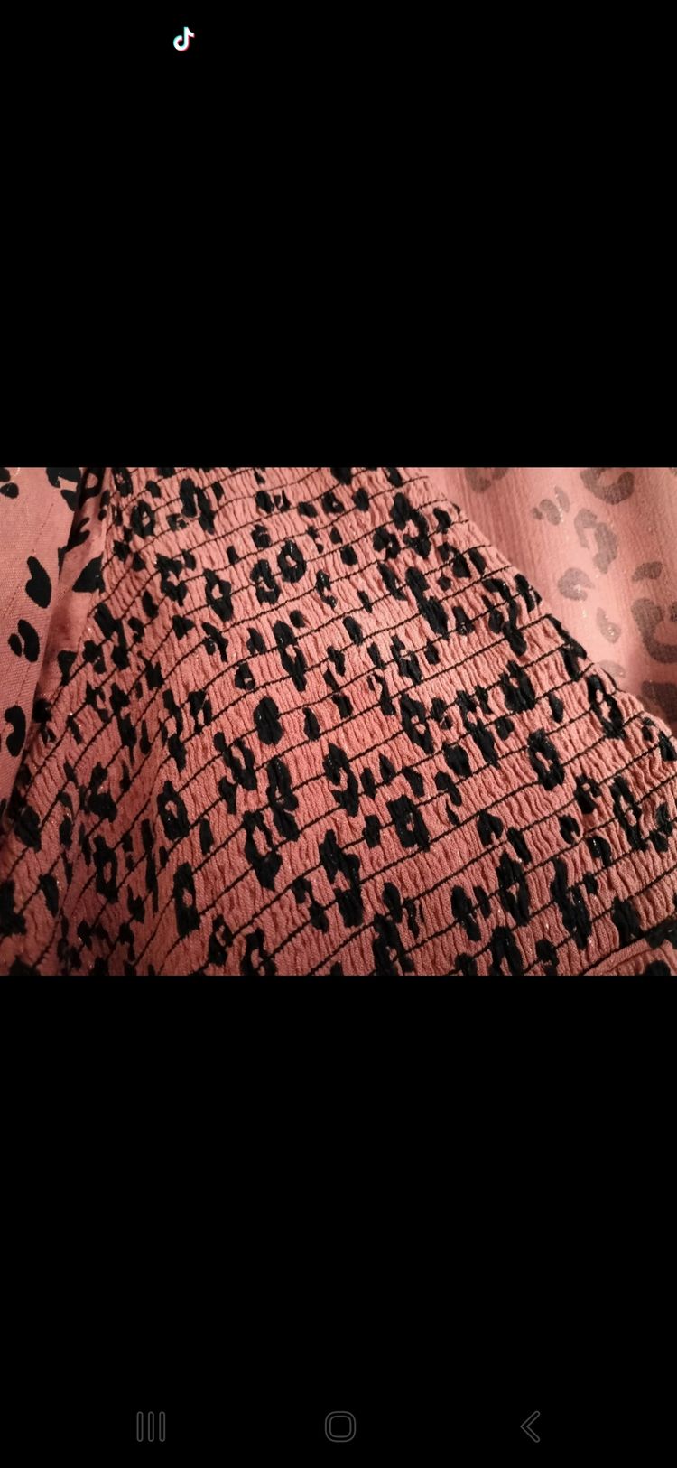 Next Dusky Coral & Black Patterned  V  Neck 3/4 Sleeve Chiffon Top - Size 14  image 3